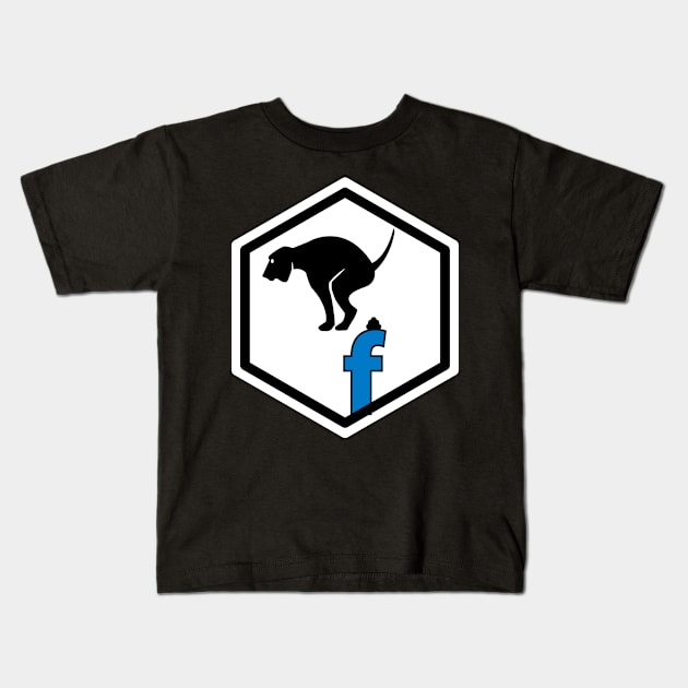 Facebook and trash !!! White and black version Kids T-Shirt by Skull-blades
